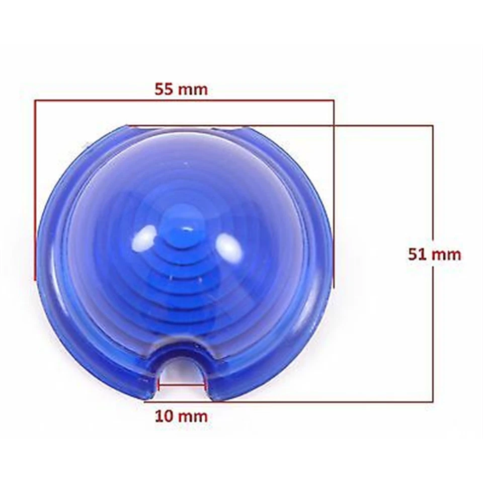 Lente azul 2FastMoto para intermitente de luz personalizado Bullet Zeppelin 2fm-m103b Foto 2 de 4