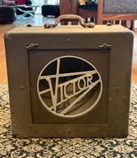 Victor 16mm Movie Projector Speaker 12" Woofer w Front Panel, Power Sound Cord