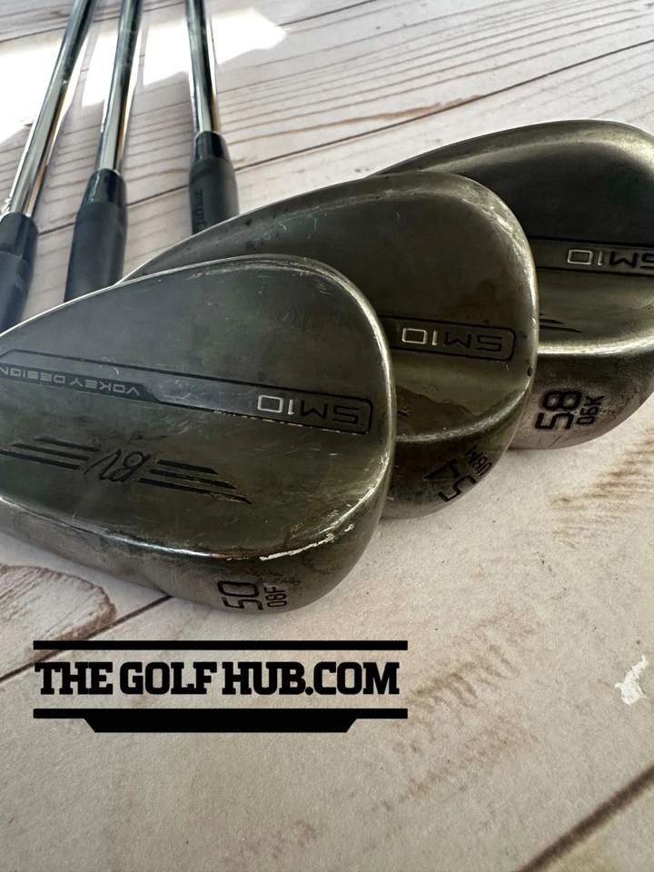 Titleist SM10 Black Raw 50*08F/54*08M/58*06K Wedge Set- Project X Rifle 6.5 - Image 2 of 4