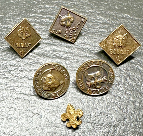 6 VINTAGE BOY SCOUTS OF AMERICA PINS M139