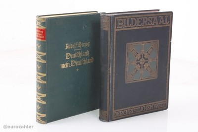 2 alte Bücher Rudolf Herzog Deutschland mein Deutschland + D. Bernhard Rogge ...