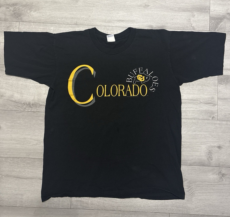 Ultimate Sports Wear Colorado Buffaloes Black Shirt T-Shirt Size LT