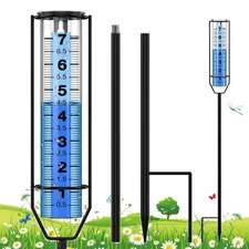 Upgraded Rain Gauge, 7" Freeze Proof Gauge Outdoor Best Rated, Large... 