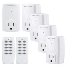 Mini Wireless Remote Control Outlet Switch Power Plug in for Household Appliance