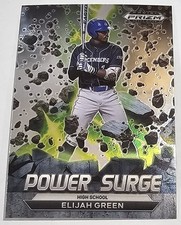 2022 Panini Prizm Draft Power Surge Elijah Green Rc #PS-EG Washington Nationals