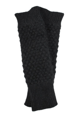 Club Monaco Womens Angora Rabbit Hair Gloves Black Size One Size