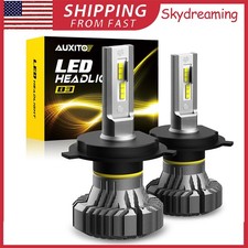 AUXITO H4 LED Headlight Fog Bulbs White Low Beam Conversion Kit 40000LM Bright