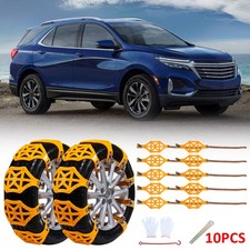 10pcs Car Wheel Tire Snow Chain Lce Tyre Tpu Anti-skid For Chevy Equinox Tracker