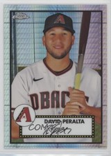 2021 Chrome Platinum Anniversary Mega Box Prism Refractor David Peralta 17wc