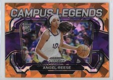 2024-25 Panini Prizm Draft Picks Campus Legends Orange Ice Angel Reese #4 1nu2