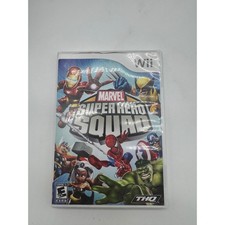 Marvel Super Hero Squad Nintendo Wii THQ Complete CIB Iron Man Wolverine Hulk