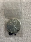 2011 American Silver Eagle with slight toning around the edges