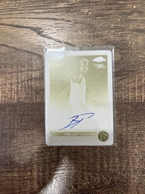 Bryson Tiller  22/23 Topps Chrome Overtime Elite PRINTING PLATE Auto 1/1 Auto