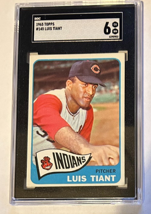 1965 Topps Luis Tiant RC Rookie #145 Graded SGC 6 EX-MT