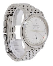Jaeger LeCoultre Master Tripple Calendar Steel Mens 37mm Watch 140.8.87 5