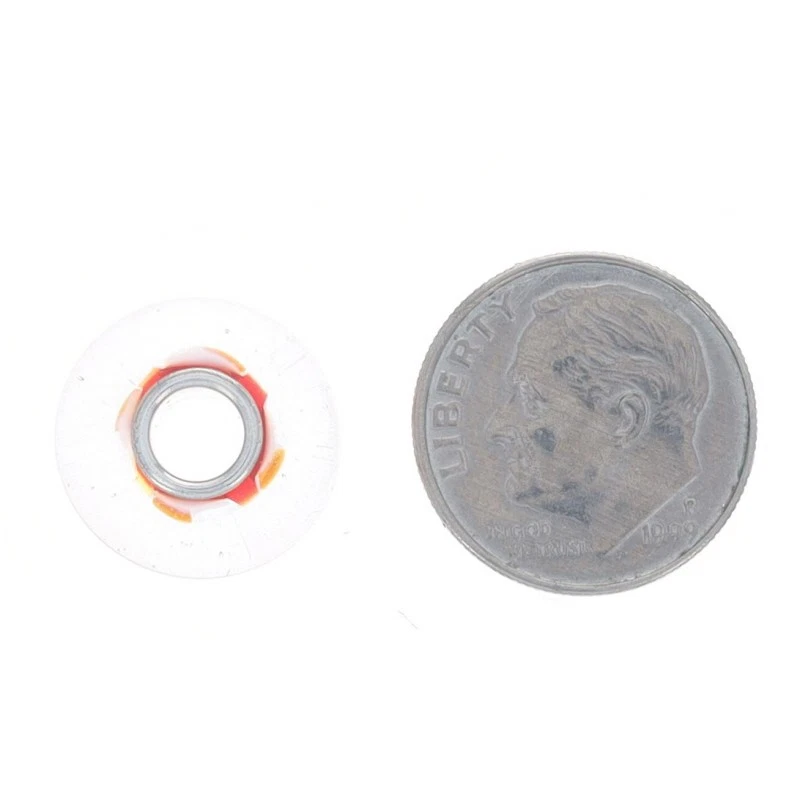 Dije de vidrio Trollbeads rojo, naranja, rosa y blanco - cuentas de rayas de ley 925 Foto 4 de 4