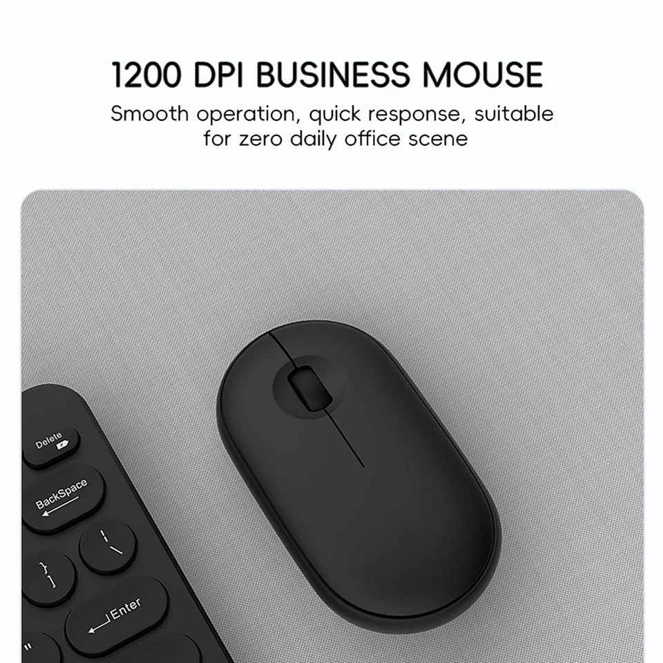 ** NEW Compact Wireless Keyboard and Mouse Combo | 2.4 GHz | With USB Dongle ** - Image 2 of 4