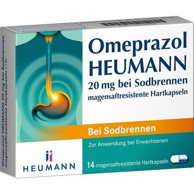 OMEPRAZOL Heumann 20 mg b.Sodbr.magensaftr.Hartk. 14 St. PZN 07516480