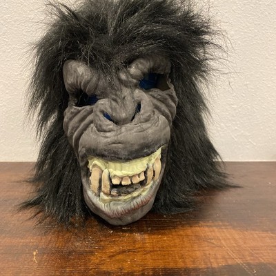 2012  Rubies Costume Co Gorilla Mask With Hair Halloween Creepy