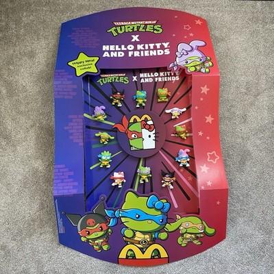 2025 McDonald's Happy Meal TMNT x Hello Kitty PROMO Display Set 12