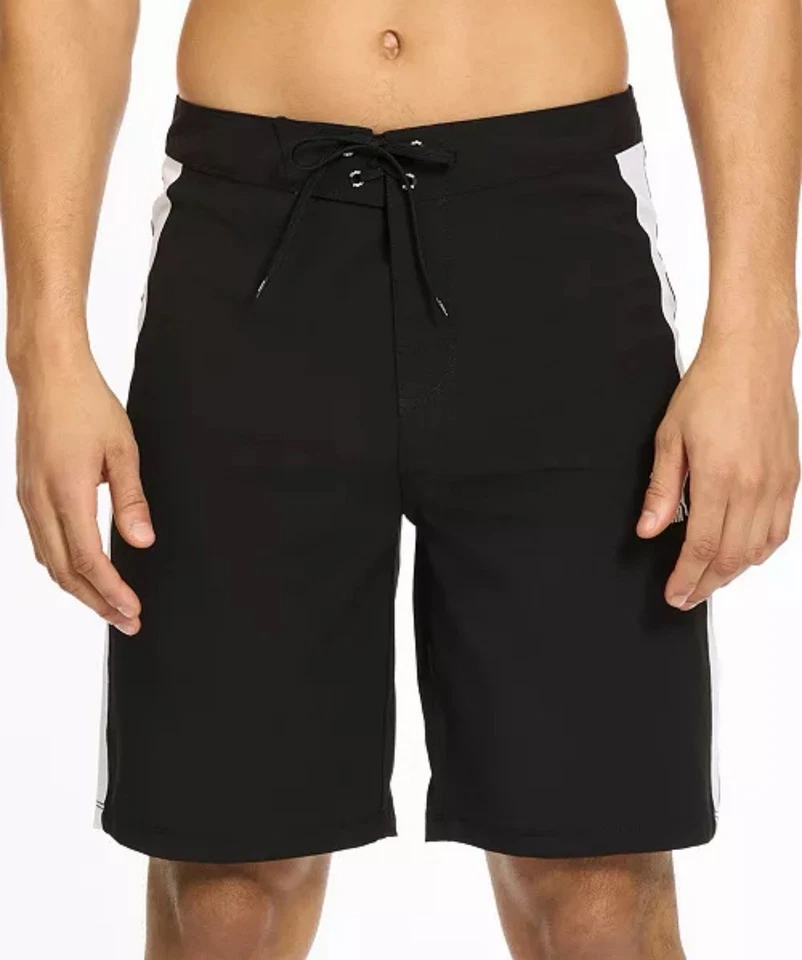 Pantalones cortos de tabla para hombre T7 elásticos en bloques de colores de 9" Foto 3 de 4