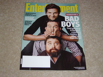 BRADLEY COOPER HANGOVER 2 May 2011 ENTERTAINMENT WEEKLY MAGAZINE #1155 Ed Helms