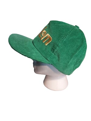 Vintage Salem Cigarettes Hat Snapback Kelly Green Corduroy