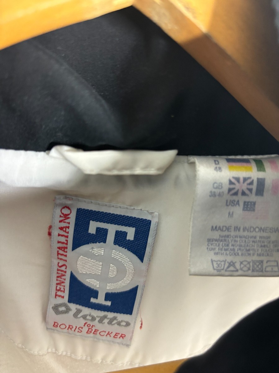 Vintage Lotto for Boris Becker Track Jacket Tennis Size M