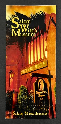 1990s Salem Witch Museum Massachusetts Tourist Guide Vintage Travel Brochure