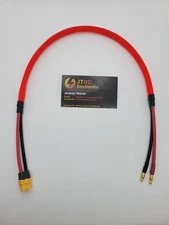 4mm Male to XT90 Female Power Supply Charger Cable 24” multiple colors 12awg