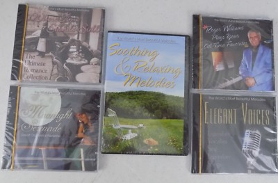 Lot Of 5-Reader's Digest CD's-Beautiful Melodies-Moonlight Serenade-Music-NEW