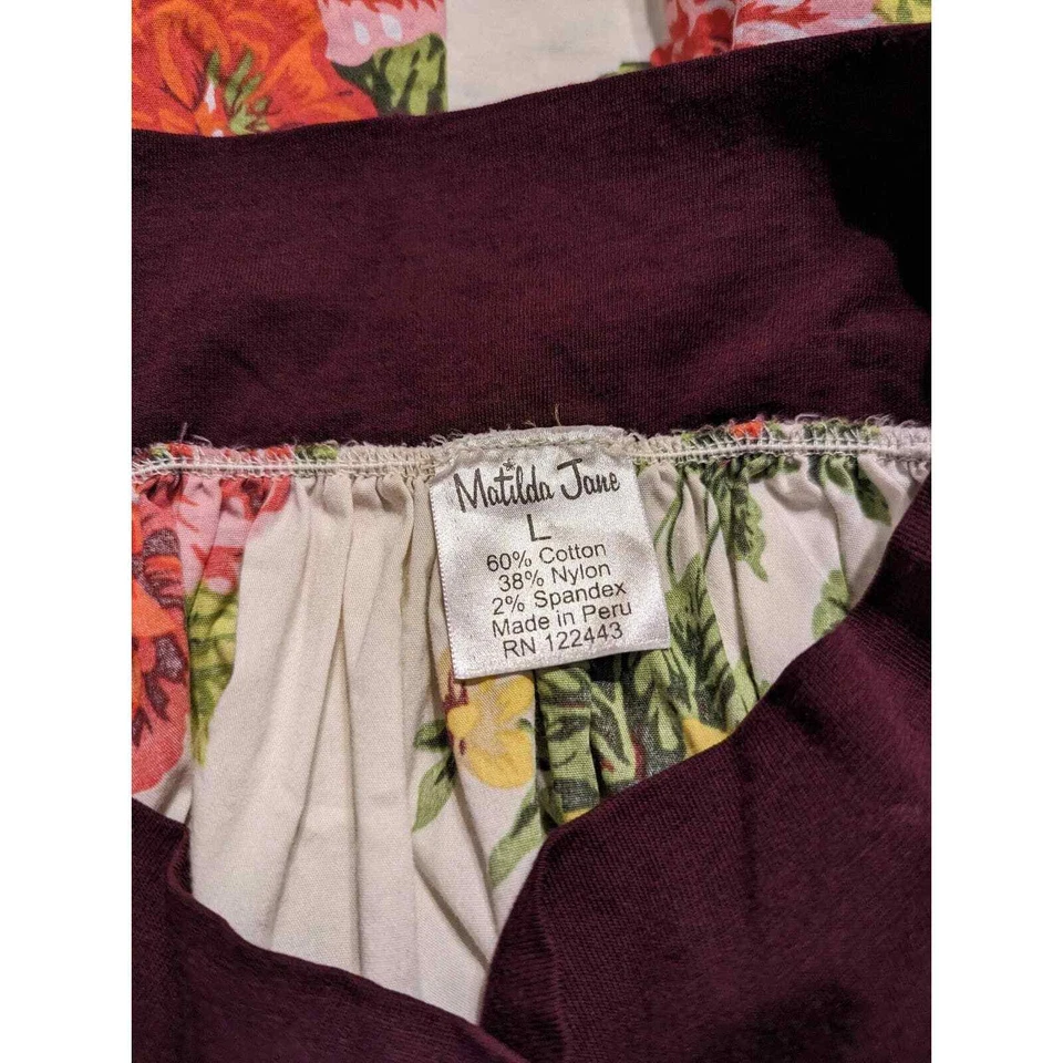 Matilda Jane Falda Fluida Colorida Floral y Dos Bolsillos Niños Grande (D26) Foto 3 de 3