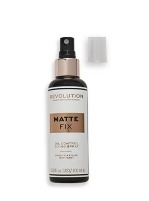 Makeup Revolution Matte Fix Öl Kontrolle Einstellung Spray 3,38 flüssige Unzen Neu