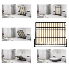 Classic 140x200 Wall Bed Horizontal Folding Bed Pull Down Murphy Bed Clearance