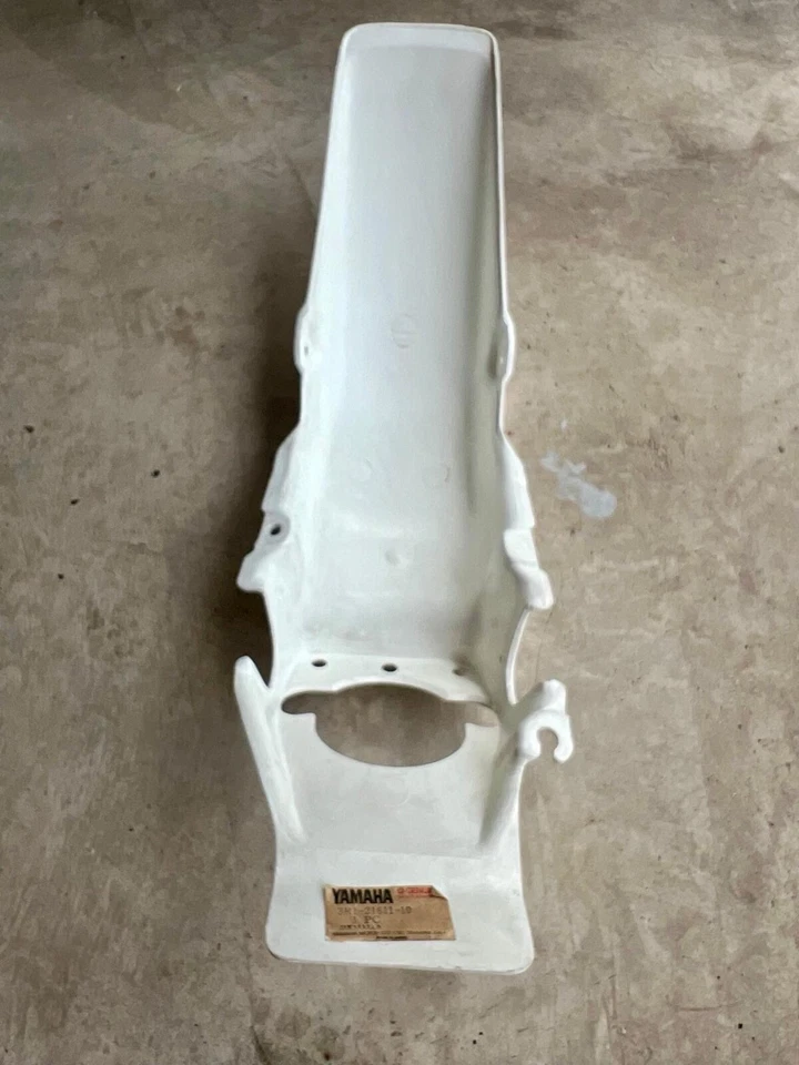 Guardabarros trasero blanco Yamaha YZ80 G 1979 1980 3R1-21611-10 EURO N.O.S raro! Foto 4 de 4