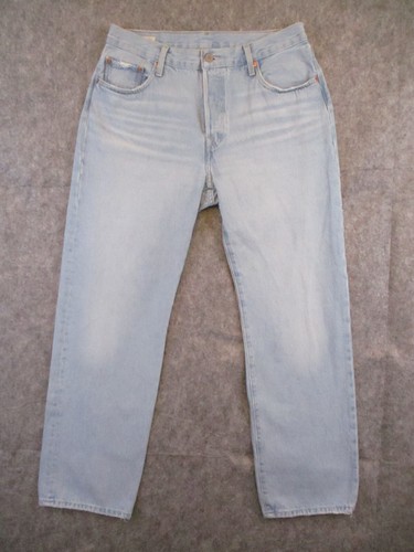 Levis 501 Big E Jeans Mens 29x30 Blue Denim 90s Straight Leg Buttonfly Western - Picture 2 of 17