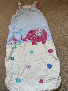 Jojo Maman Bebe 6 18 Months Sleeping Bag Sleep Sack 2 5 Tog Elephant Ebay