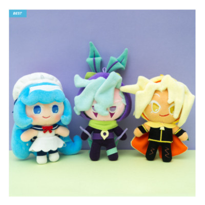 New Cookie Run Kingdom Plush Key chain Keyring Cream Soda Lemon