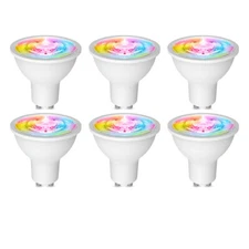 MOES ZigBee GU10 Smart LED Light Bulbs RGB Dimmable 2200-6500K Alexa Google APP