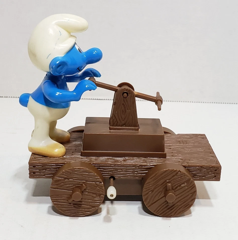 1982 Galoob The Smurfs railroad car - Image 4 of 4