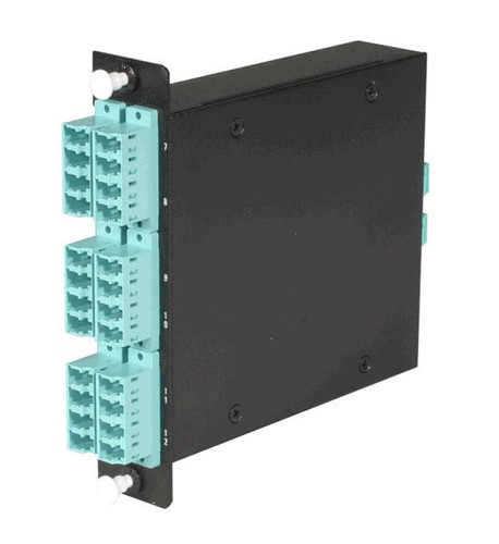 Lightwave Fiber Optic MTP Cassette Module CAQM-V68C0F 6 Quad LC24 Fiber $265 NEW - Picture 4 of 6