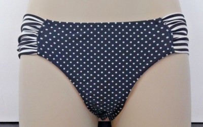 Mossimo Black Polka Dot Tabside Hipster Bikini Bottom XSmall