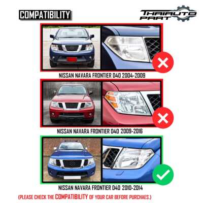 Right Headlight Front Lamp W/Bulbs Fit Nissan Navara Pathfinder