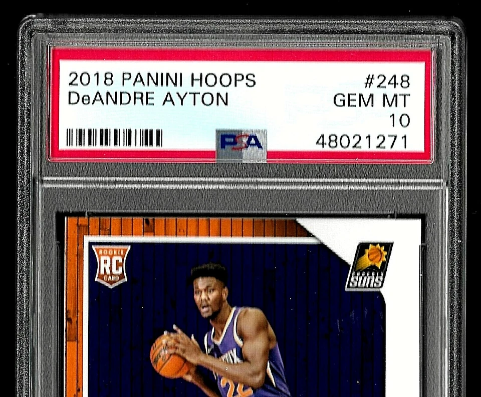 2018 PANINI HOOPS BASKETBALL CARD #248 DEANDRE AYTON RC PSA 10 NBA PHOENIX SUNS - Image 2 of 4