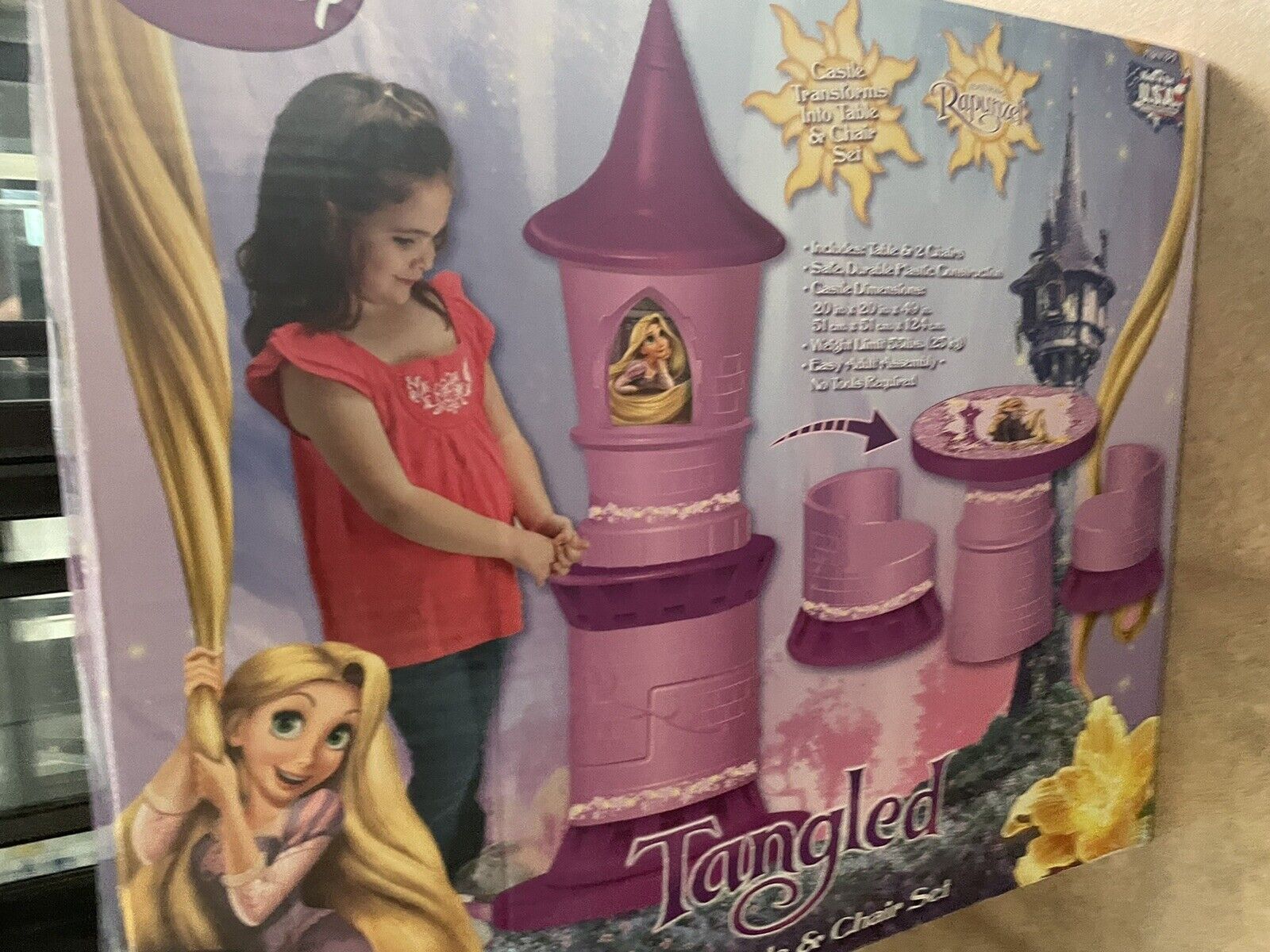 Rare Disney Tangled Transforming Castle Table And Chair Set For Sale Online Ebay