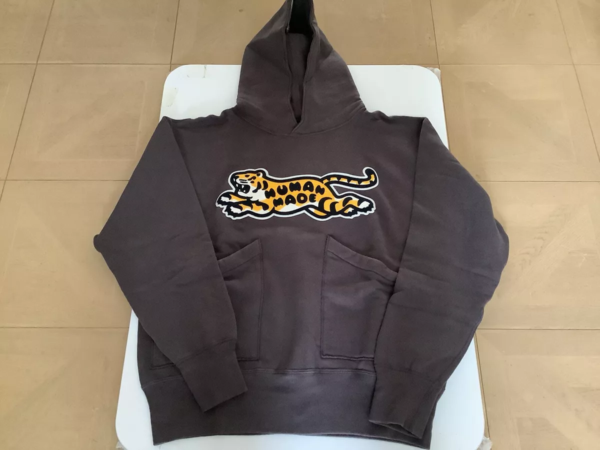 AUTHENTIC HUMAN MADE TIGER TSURIAMI HOODIE BLACK L NEW RARE NIGO
