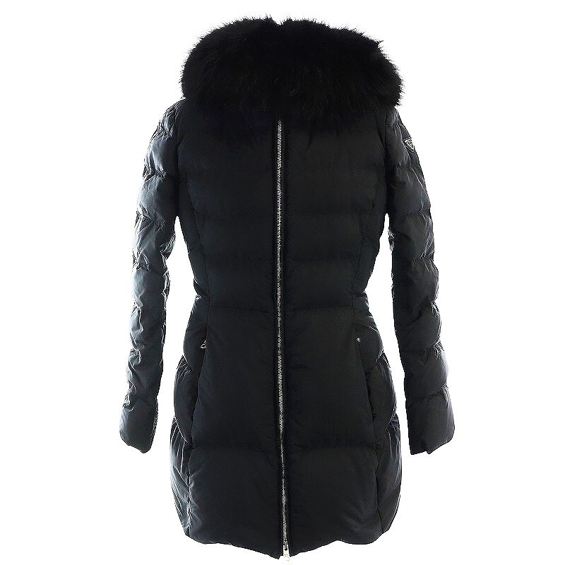 PRADA Down Jacket 38 Black Medium Triangle Plate … - image 1