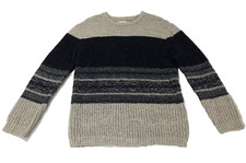 Zara Boy Collection theknitwear Color block Crew Neck Long Sleeve Knit 13-14
