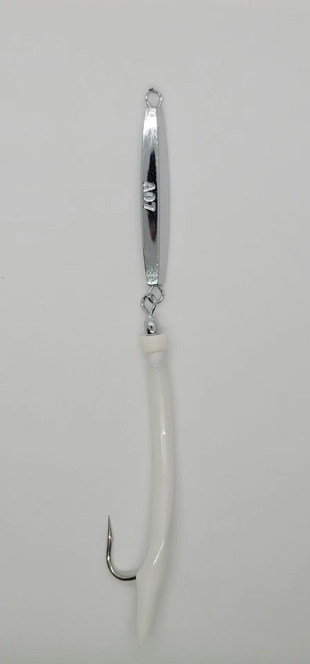 3 novos gabaritos de diamante Ava 1,2,3 oz tubo dividido caudas bluefish striper jigging fundição - Imagem 3 de 4