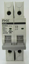 FMX MCB4 L2D-2P-D60 Mini Circuit Breaker 2-Pole 60 A UL 489 240V 50/60Hz